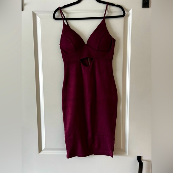 Suede Mini Dress - Picture 1 of 4